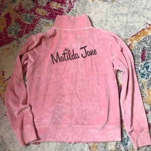 Matilda Jane ladies velour velvet zip up